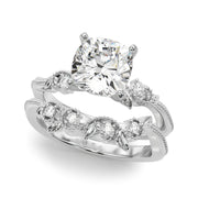 Graceful Center Engagement Ring Oval Diamond Engagement Ring â€” 10K/14K Gold & Platinum