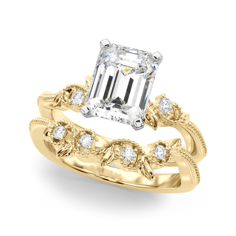Graceful Center Engagement Ring Oval Diamond Engagement Ring â€” 10K/14K Gold & Platinum