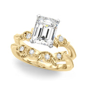 Graceful Center Engagement Ring Oval Diamond Engagement Ring â€” 10K/14K Gold & Platinum