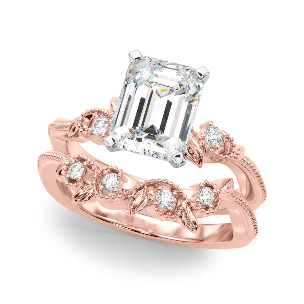 Graceful Center Engagement Ring Oval Diamond Engagement Ring â€” 10K/14K Gold & Platinum