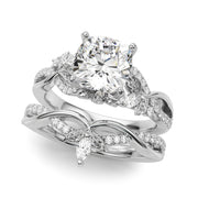 Statement Center Round Diamond Engagement Ring â€” 10K/14K Gold & Platinum