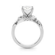 Statement Center Round Diamond Engagement Ring â€” 10K/14K Gold & Platinum