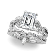 Statement Center Round Diamond Engagement Ring â€” 10K/14K Gold & Platinum