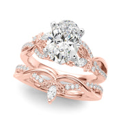 Statement Center Round Diamond Engagement Ring â€” 10K/14K Gold & Platinum