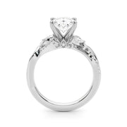 Statement Center Round Diamond Engagement Ring â€” 10K/14K Gold & Platinum