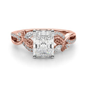 Statement Center Round Diamond Engagement Ring â€” 10K/14K Gold & Platinum
