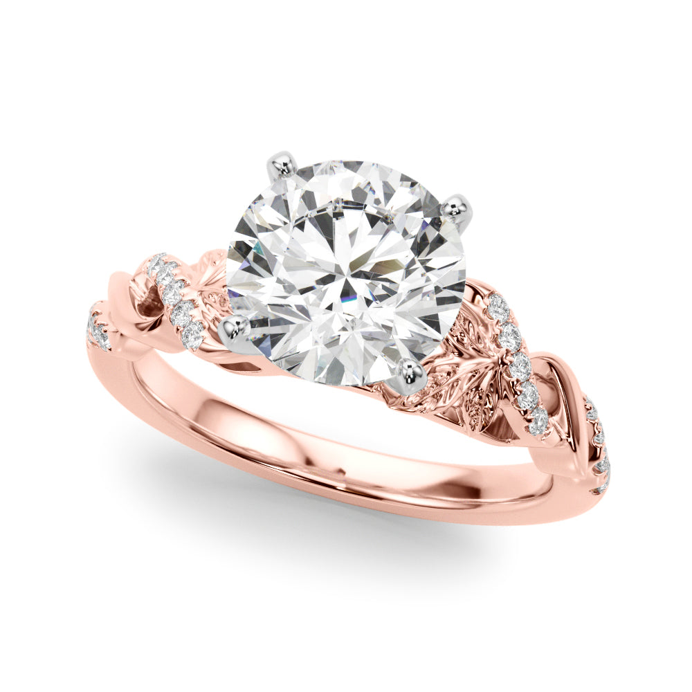 Dazzling Center Oval Diamond Engagement Ring â€” 10K/14K Gold & Platinum