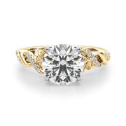 Dazzling Center Oval Diamond Engagement Ring â€” 10K/14K Gold & Platinum