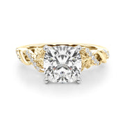 Dazzling Center Oval Diamond Engagement Ring â€” 10K/14K Gold & Platinum