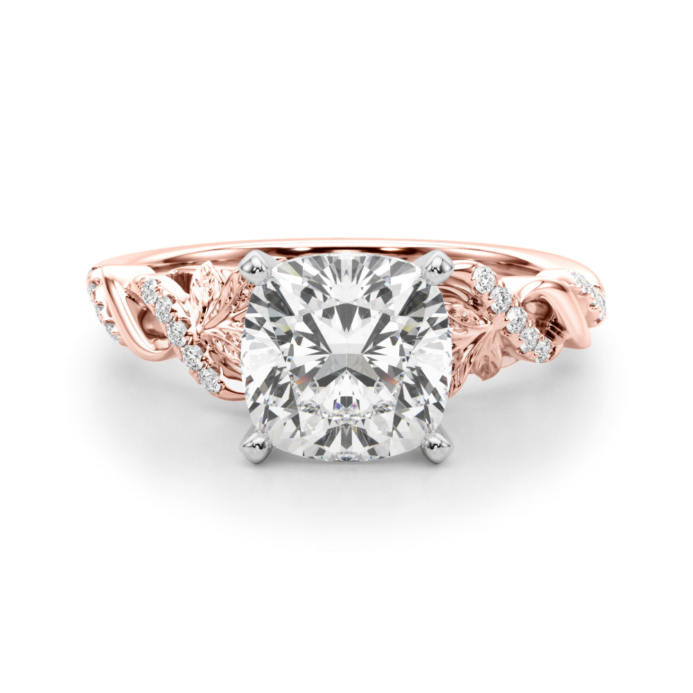 Dazzling Center Oval Diamond Engagement Ring â€” 10K/14K Gold & Platinum
