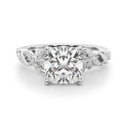 Dazzling Center Oval Diamond Engagement Ring â€” 10K/14K Gold & Platinum