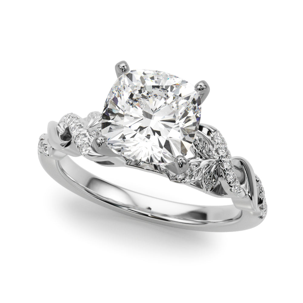 Dazzling Center Oval Diamond Engagement Ring â€” 10K/14K Gold & Platinum