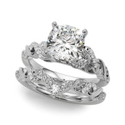 Dazzling Center Oval Diamond Engagement Ring â€” 10K/14K Gold & Platinum