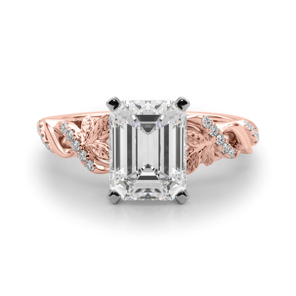 Dazzling Center Oval Diamond Engagement Ring â€” 10K/14K Gold & Platinum