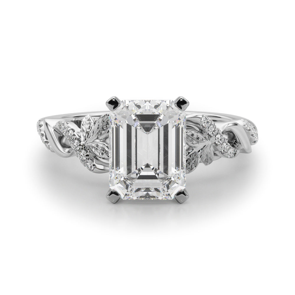 Dazzling Center Oval Diamond Engagement Ring â€” 10K/14K Gold & Platinum