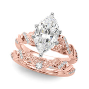 Dazzling Center Oval Diamond Engagement Ring â€” 10K/14K Gold & Platinum