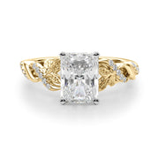 Dazzling Center Oval Diamond Engagement Ring â€” 10K/14K Gold & Platinum