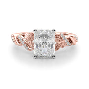 Dazzling Center Oval Diamond Engagement Ring â€” 10K/14K Gold & Platinum