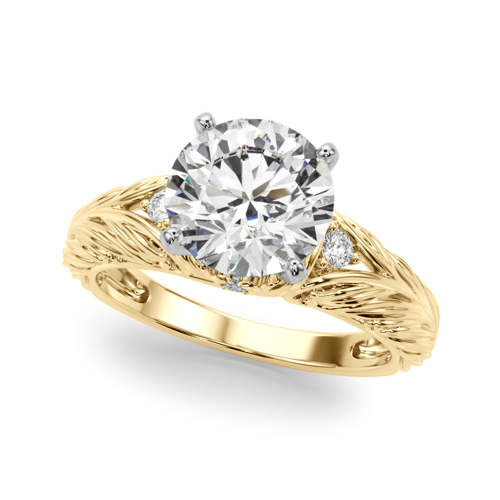 Pristine Center Oval Diamond Engagement Ring â€” 10K/14K Gold & Platinum