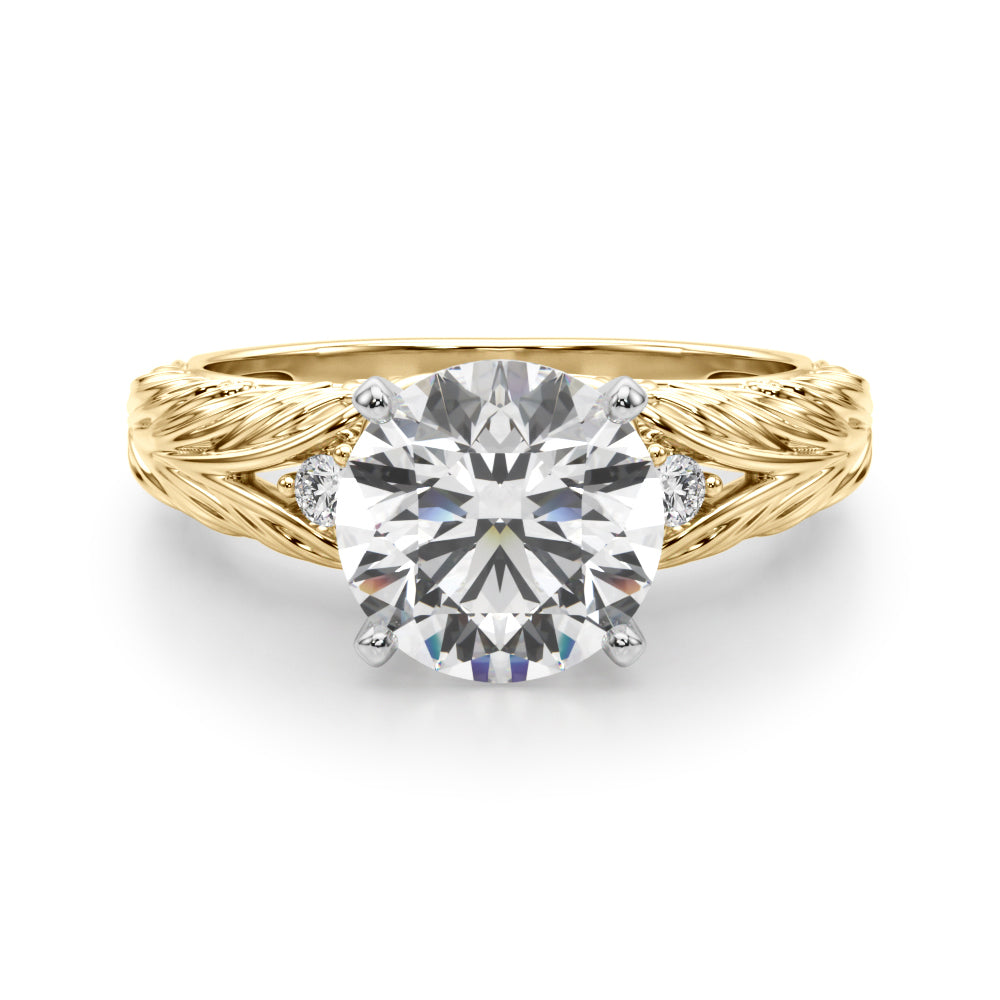 Pristine Center Oval Diamond Engagement Ring â€” 10K/14K Gold & Platinum