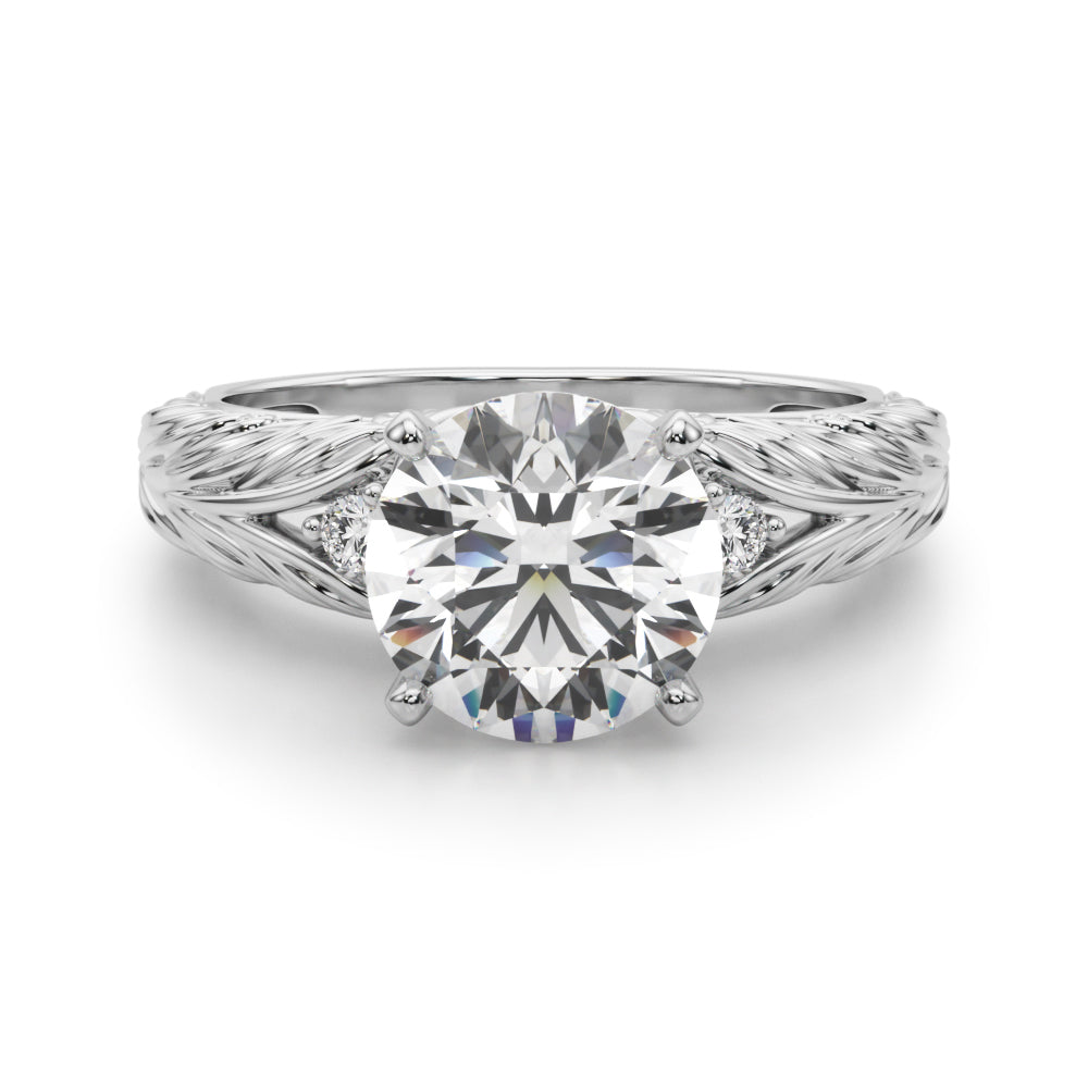 Pristine Center Oval Diamond Engagement Ring â€” 10K/14K Gold & Platinum