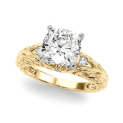 Pristine Center Oval Diamond Engagement Ring â€” 10K/14K Gold & Platinum