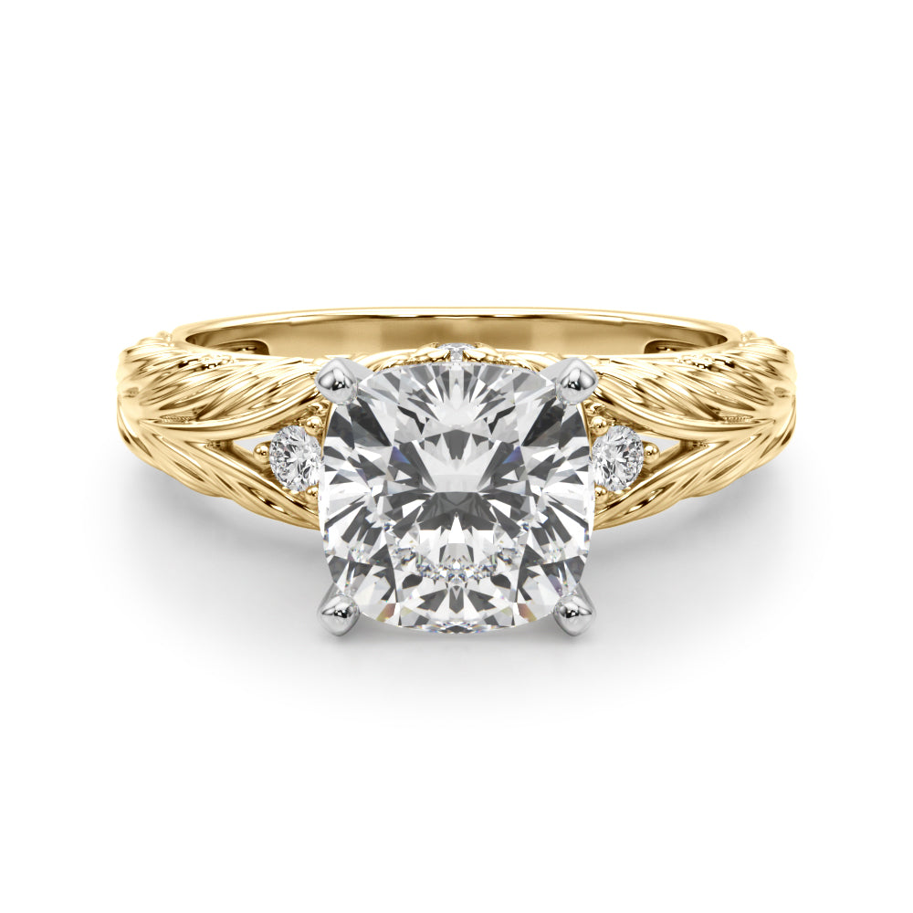 Pristine Center Oval Diamond Engagement Ring â€” 10K/14K Gold & Platinum