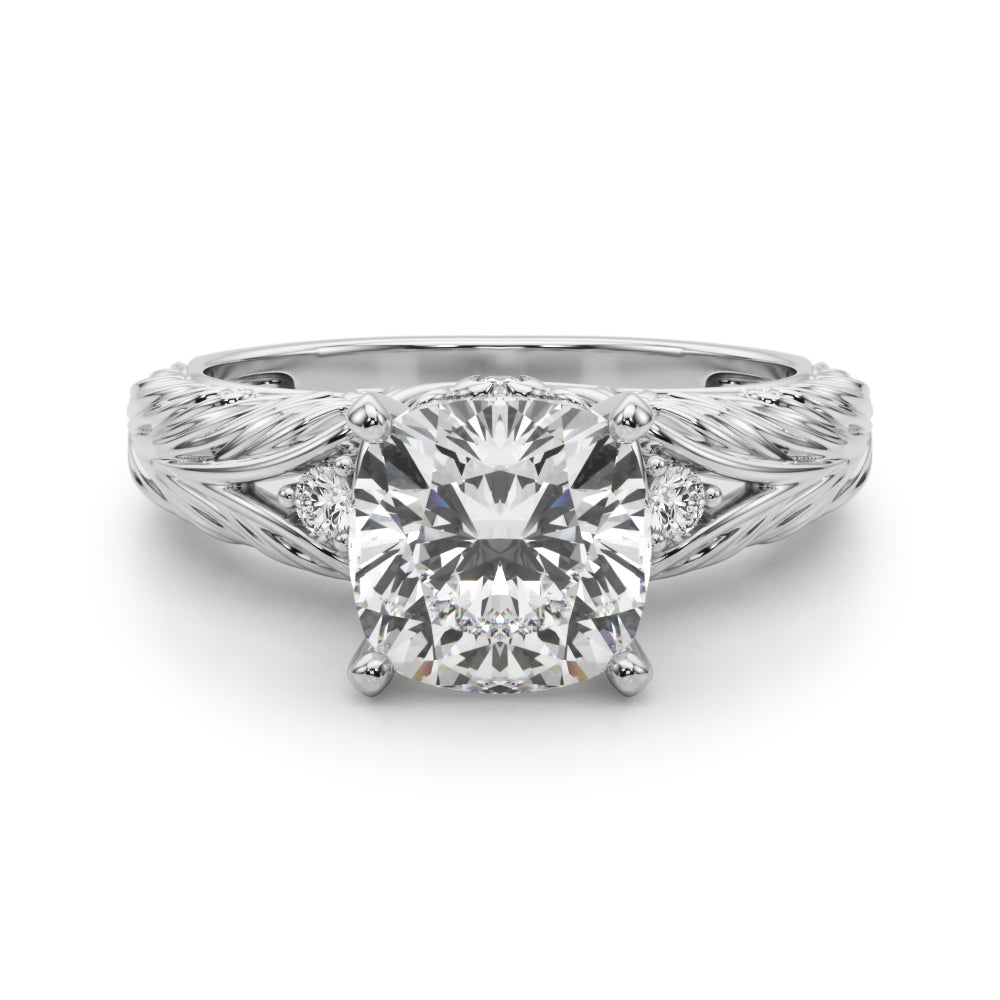 Pristine Center Oval Diamond Engagement Ring â€” 10K/14K Gold & Platinum