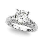 Pristine Center Oval Diamond Engagement Ring â€” 10K/14K Gold & Platinum