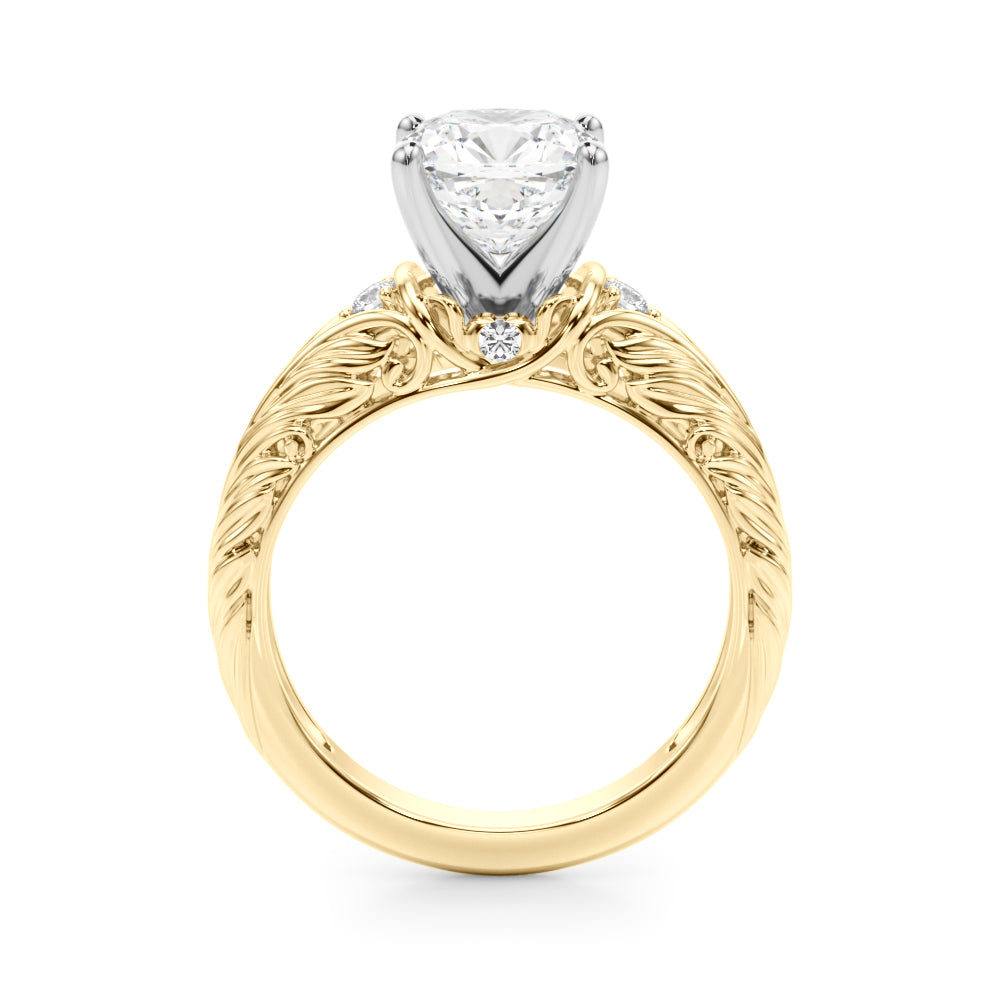 Pristine Center Oval Diamond Engagement Ring â€” 10K/14K Gold & Platinum