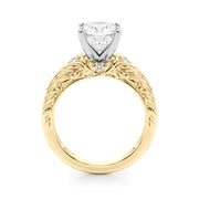 Pristine Center Oval Diamond Engagement Ring â€” 10K/14K Gold & Platinum