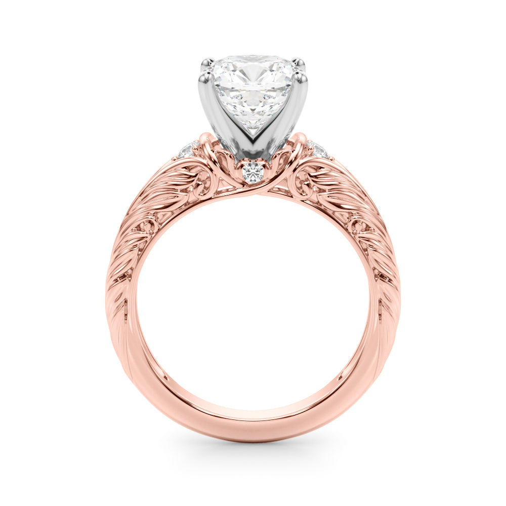 Pristine Center Oval Diamond Engagement Ring â€” 10K/14K Gold & Platinum