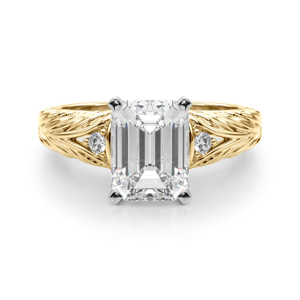Pristine Center Oval Diamond Engagement Ring â€” 10K/14K Gold & Platinum