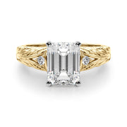 Pristine Center Oval Diamond Engagement Ring â€” 10K/14K Gold & Platinum