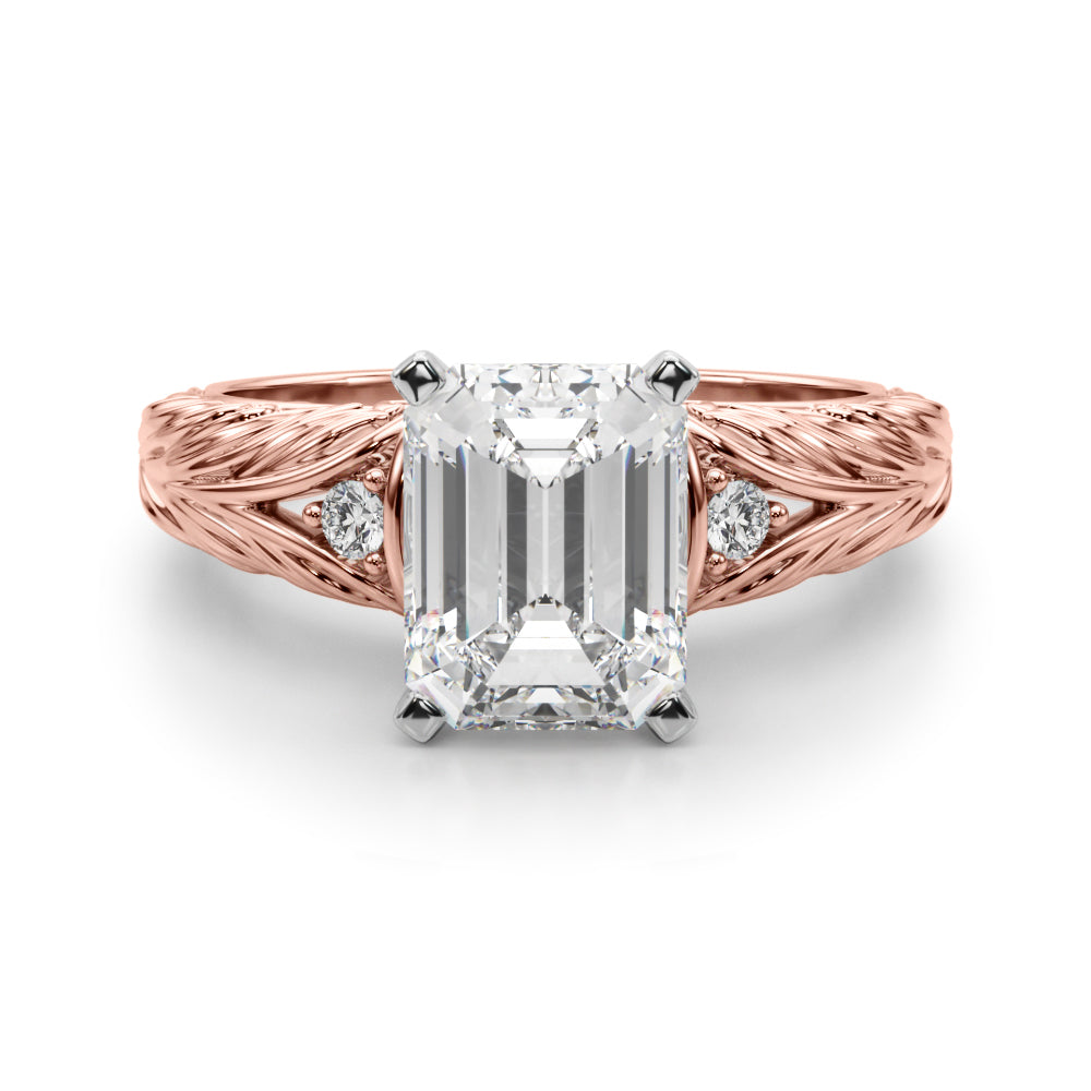 Pristine Center Oval Diamond Engagement Ring â€” 10K/14K Gold & Platinum