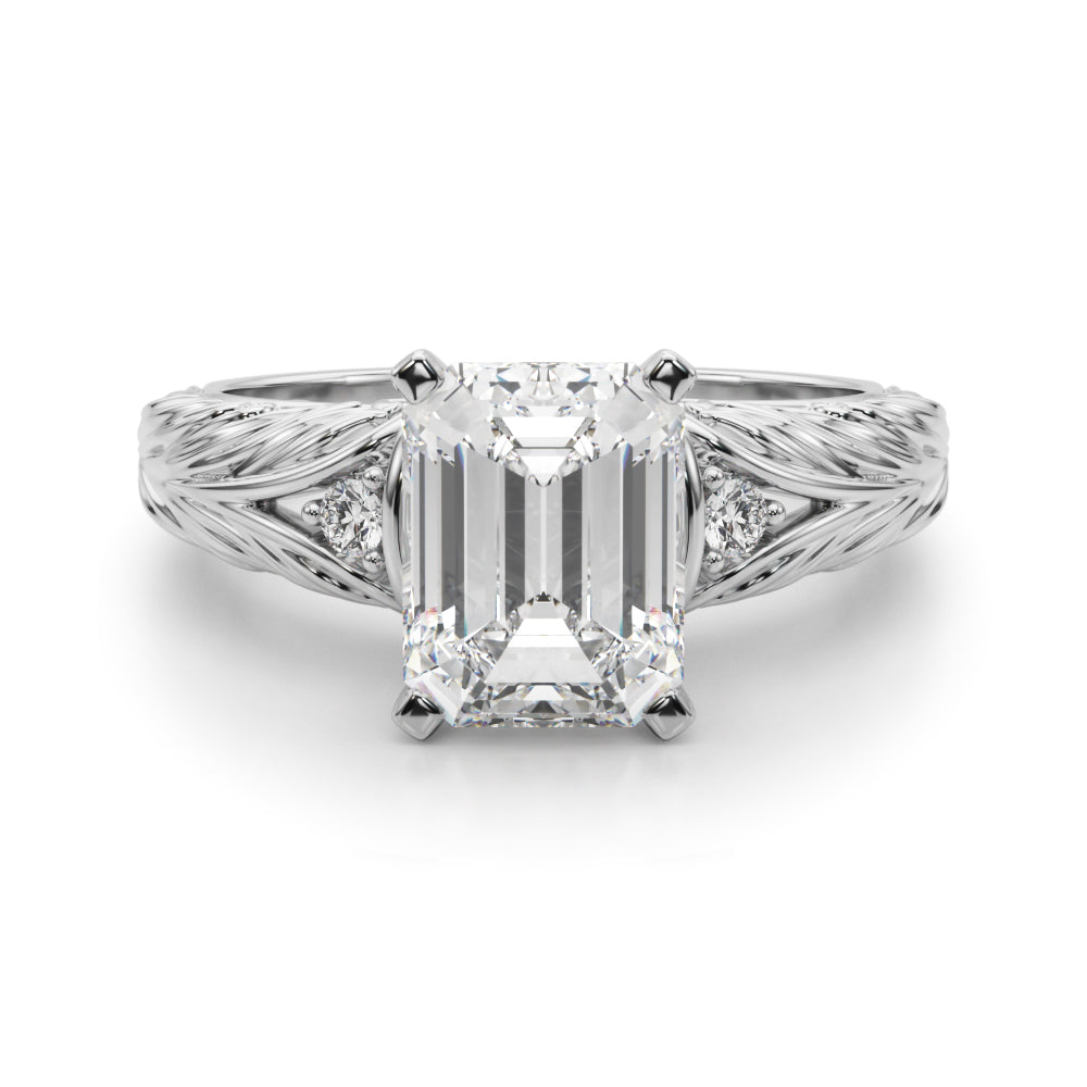 Pristine Center Oval Diamond Engagement Ring â€” 10K/14K Gold & Platinum