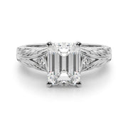 Pristine Center Oval Diamond Engagement Ring â€” 10K/14K Gold & Platinum