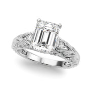 Pristine Center Oval Diamond Engagement Ring â€” 10K/14K Gold & Platinum