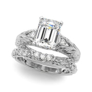 Pristine Center Oval Diamond Engagement Ring â€” 10K/14K Gold & Platinum