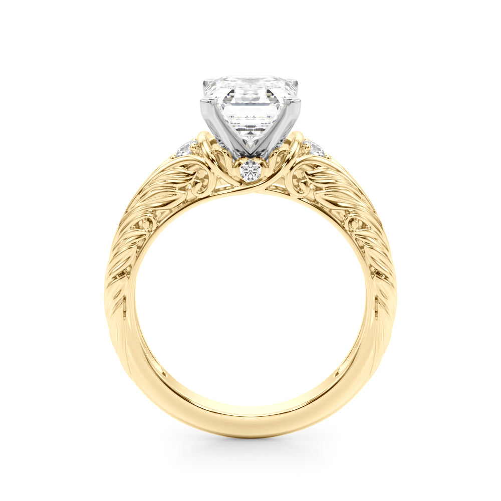 Pristine Center Oval Diamond Engagement Ring â€” 10K/14K Gold & Platinum