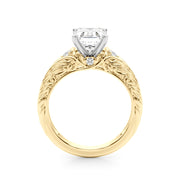 Pristine Center Oval Diamond Engagement Ring â€” 10K/14K Gold & Platinum
