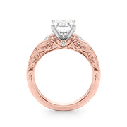 Pristine Center Oval Diamond Engagement Ring â€” 10K/14K Gold & Platinum