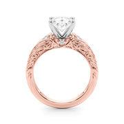 Pristine Center Oval Diamond Engagement Ring â€” 10K/14K Gold & Platinum