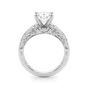 Pristine Center Oval Diamond Engagement Ring â€” 10K/14K Gold & Platinum