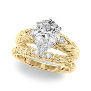 Pristine Center Oval Diamond Engagement Ring â€” 10K/14K Gold & Platinum