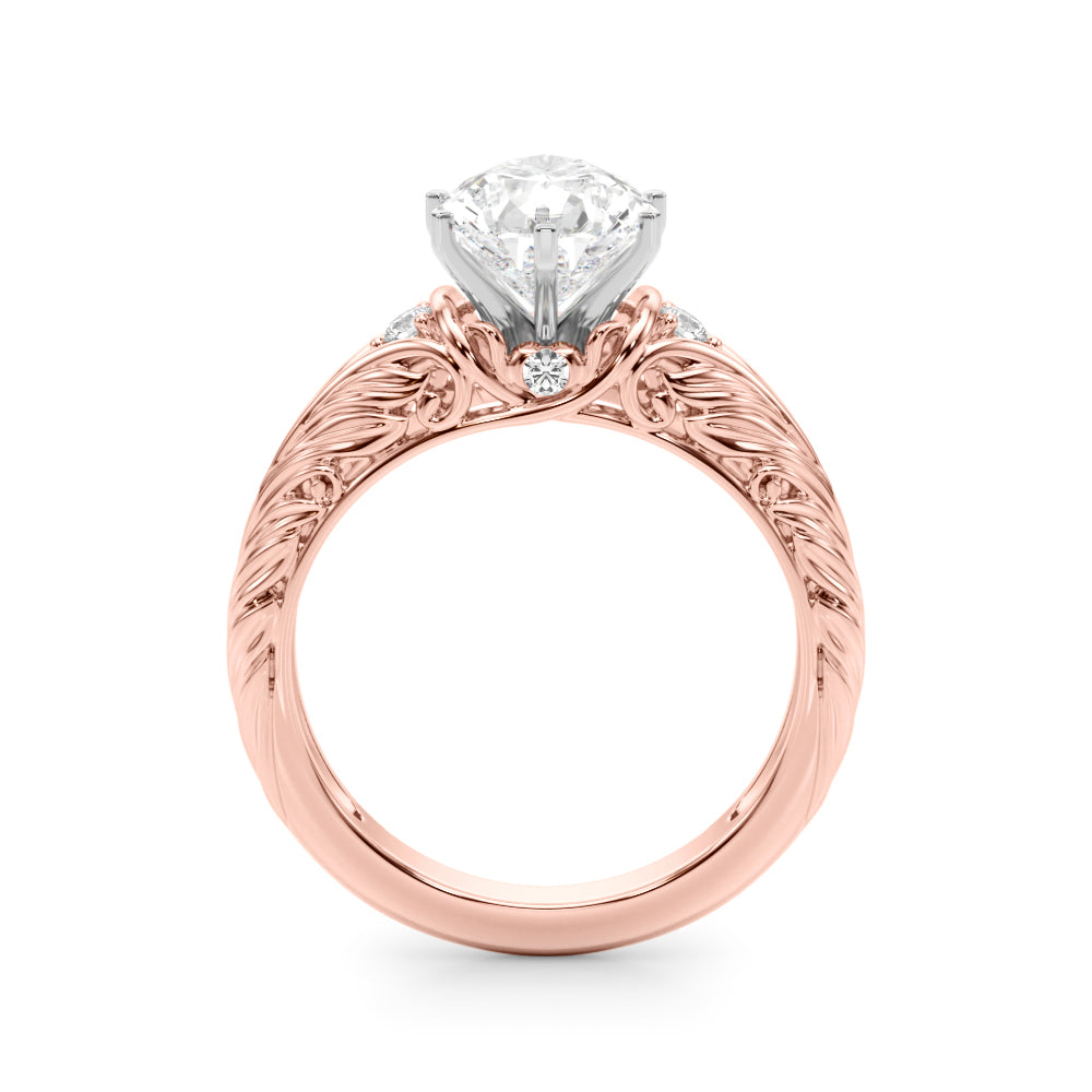 Pristine Center Oval Diamond Engagement Ring â€” 10K/14K Gold & Platinum