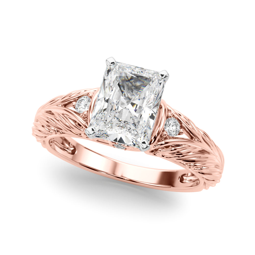 Pristine Center Oval Diamond Engagement Ring â€” 10K/14K Gold & Platinum