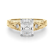 Pristine Center Oval Diamond Engagement Ring â€” 10K/14K Gold & Platinum