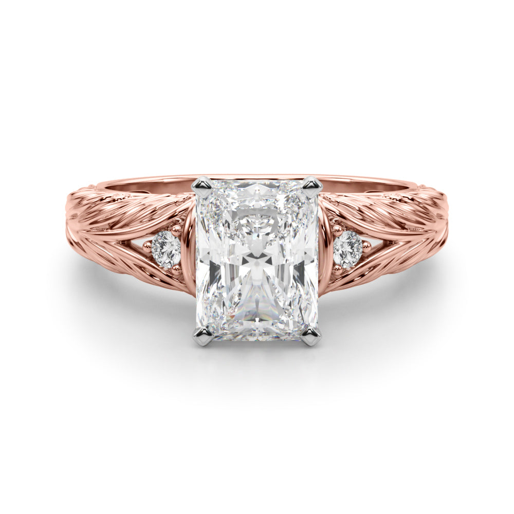 Pristine Center Oval Diamond Engagement Ring â€” 10K/14K Gold & Platinum