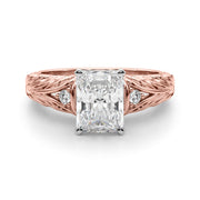 Pristine Center Oval Diamond Engagement Ring â€” 10K/14K Gold & Platinum